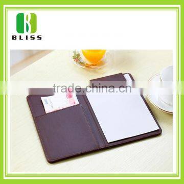 Custom printing good quality leather restaurant cover menu jacket