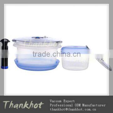 Multi functional vacuum food container lid with gift box