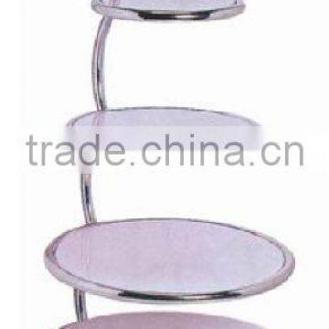 5 tiers stainless steel Wedding cake stand