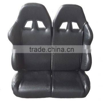 Black go kart double seat,ak racing seat