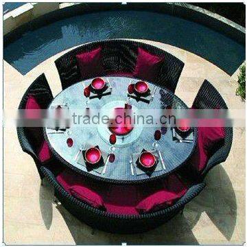 8 person round table dining set