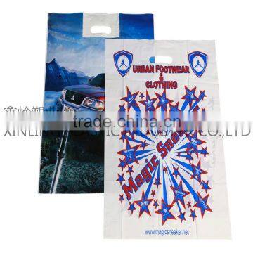 Supermarket Custom Biodegradable Transparent pe Ldpe Hdpe Packaging T-shirt Shopping Plastic Bag photo-2
