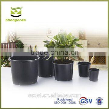 pp gallon flower pots, cheap black nursery pot