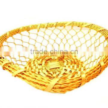 Heart Shape Hand Woven Kitchen Table Aluminum Basket