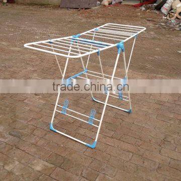 Heavy Duty Folding Dryer Hanger With Wing Style Indoor Drying Rack in White photo-2