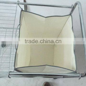 Vivinature New Design Laundry Carts Standard Wire Frame Metal Laundry Trolley Hamper photo-4