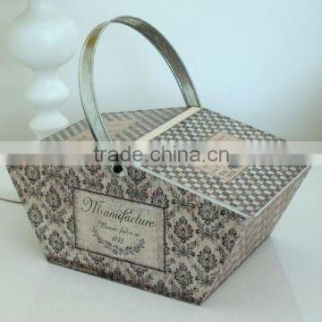 Chic Attractive Decorative Wooden Sewing Basket/Box photo-3