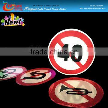 NEW LED Road Traffic Sign / Solar LED Flash Warning Sign photo-4