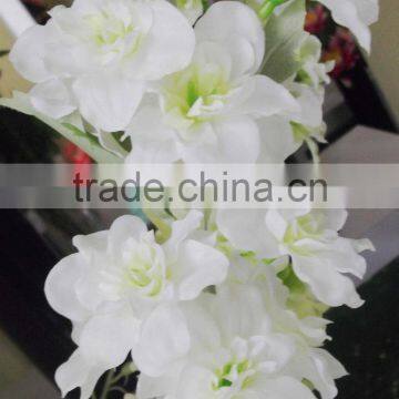 SJ1010895 Artificial Silk Flower/single Stem Delphinium Flower Fabric photo-3