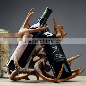 Resin Deer Anti-antlers Wine Bottle Holder photo-2