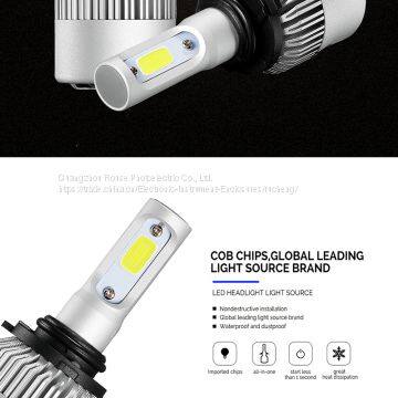 2017 New Arrival Car LED Headlight 9005 9006 C6 COB 36W 6400lm/set(3200lm/bulb) For Harley LED Headlight photo-4