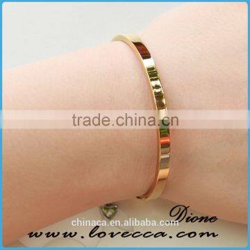 Fashion New Design Rose Gold Plated Stainless Steel Bracelet for Men Women