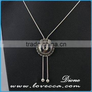 Manufacturer DIY Snap Button Beautiful Design for Women Fashion Interchangeable Alloy Snap Button Necklace photo-2