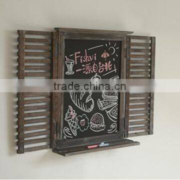 Custom Logo Low Moq Shutter Shape Wooden Window
