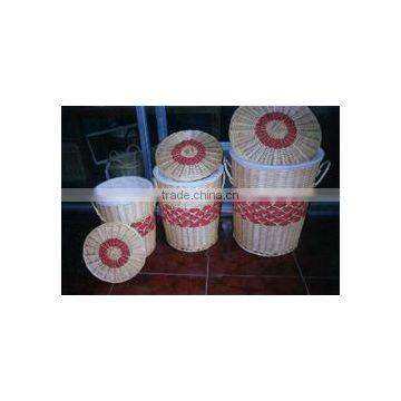 willow woven wicker basket for laundry