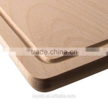 New Design Beech Wood Cutting Board Natural Wooden Kitchen Chopping Blocks With Groove photo-4
