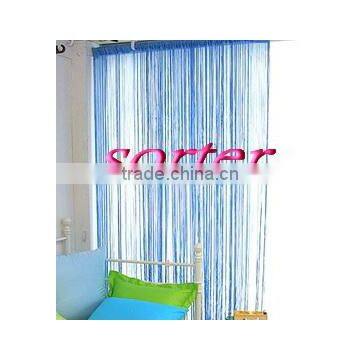 light blue string curtain,fashional fring curtain