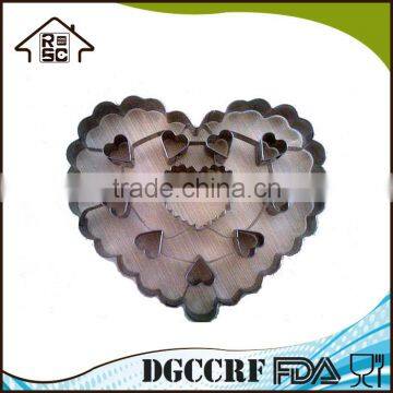 Heart Shape Cookie Cutter Heart Metal Molds With Interior Cut-Out Decorating Tool photo-2