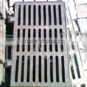 EN124 casting ductile iron gully gutter grate with frame