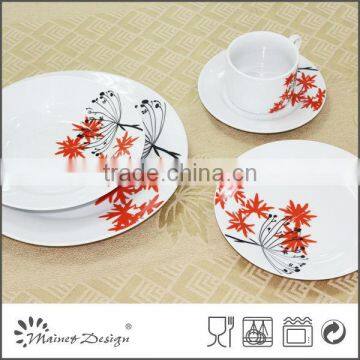 porcelain round ceramic dinnerware sets 20pcs/30pcs