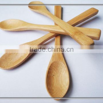 Eco-friendly mini wooden bamboo spoon, dinning room cantine table use scoop