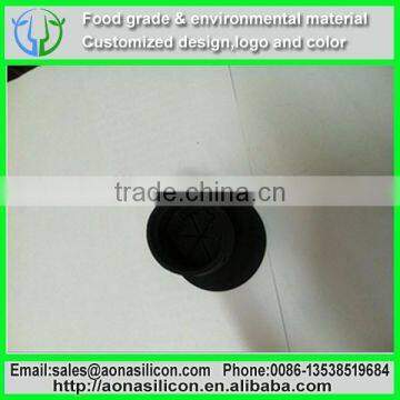 Black silicone parts for machine and industry