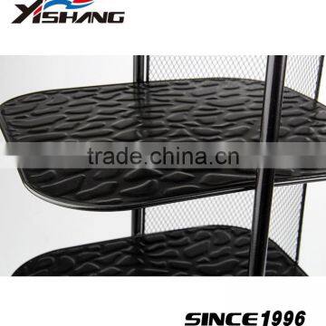 6 Tiers Corner Vertical Shoe Rack for Family photo-5