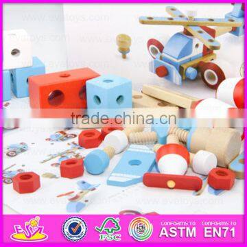 DIY 28PCS Wooden Screw Airplane Toys for Kids,Wooden Toy Screw Nut Combination for Children W03C018 photo-6