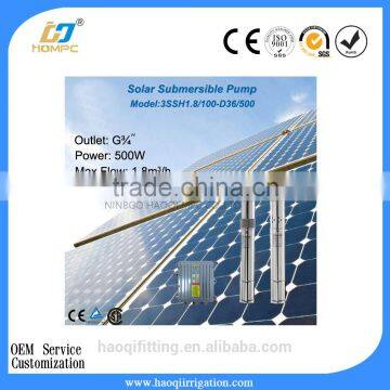 36V 500W 3 Inch Helical Rotor Submersible Solar Powered Water Pump photo-2