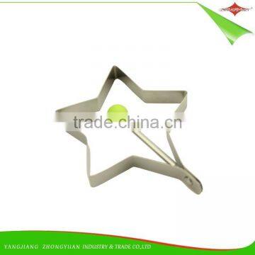 ZY-F1415 Stainless Steel Egg Ring pp Ball Handle Star Shape Fried Egg Ring photo-2
