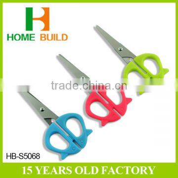 Factory Price HB-S5068 5" Plastic Handles Butterfly School Scissors Tool Set photo-3