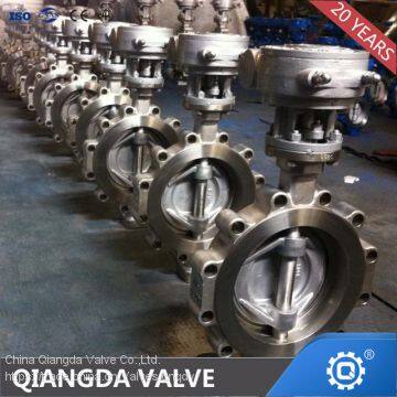 Metal Seat Double Flange Triple Eccentric Water Seal Butterfly Valve photo-4