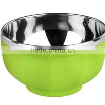 Hot selling stainless steel mixing bowl set / salad bowl set / metal fruit bowl