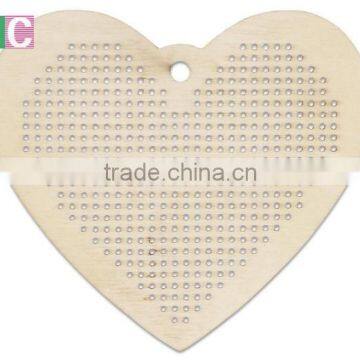 2017 New Product Wooden Cross-stitch Key Chain for DIY photo-2