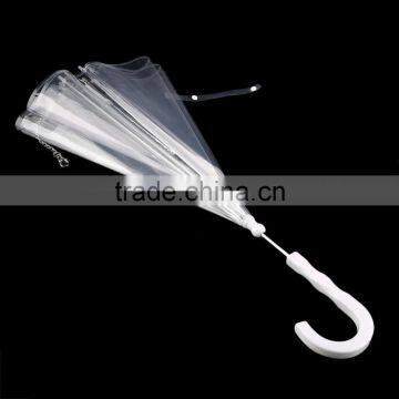 1Pcs Cute Fashion Attractive Comfortable Transparent PVC Dog Puppy Pet Umbrella for Outdoor Rain Travel Hiking Pet Supplies