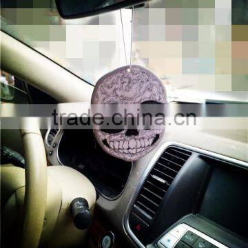 skull theme Absorbent paper air fresher /freshener/freshner for holloween holiday