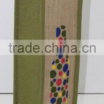 Jute Wine Bag/ One Bottle Wine Carry Bag Jute/ Eco-friendly Wine Tote photo-5