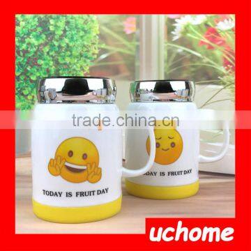 UCHOME Lovely Ceramic Emoji Coffee Mug Wholesale,2017 Popular Ceramic Emoji Mug For Sale photo-3