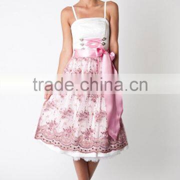 drindl skirt white & babypink