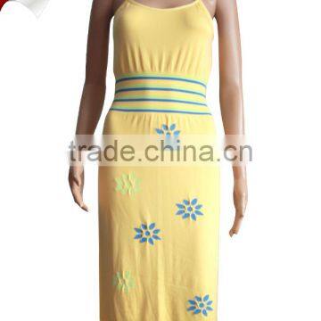 Fancy girls free maxi dress long floral beach dress very comfortable