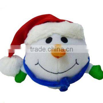 snowman head decoration christmas kids big plush snowman head