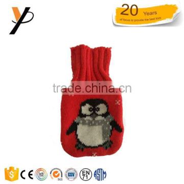 Cute penguin hand warmer with knitted cover