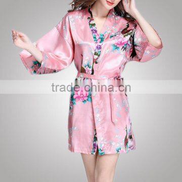 Contrast Color European Design Trendy Fashion Girl Photos Nightdress With Your Logo