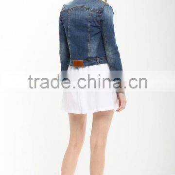Oem Service Korean Style Loose Fancy Short Style Denim Jacket Wholesale photo-6