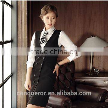 Custom Made Ladies Double Breasted Long Vest photo-2