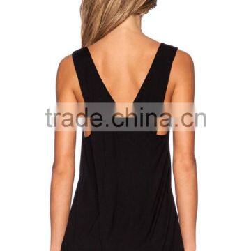 Plain Black Singlet Form Slimming Stringer Tank Top Bodybuilding photo-3