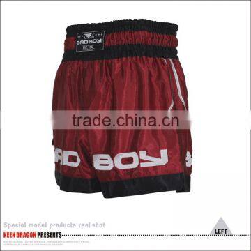 High Quality Custom Muay Thai Red Boxing Shorts photo-4