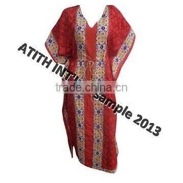 100% Polyester Printed Beachwear Kaftan photo-5
