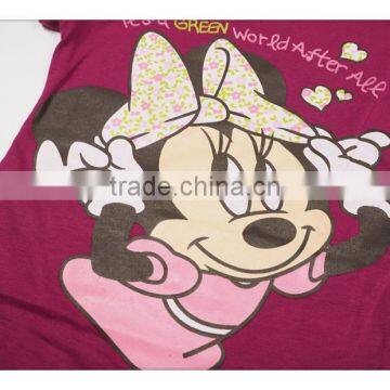 2014 New Summer Girls Clothing Suits Kids Fashion Minnie t Shirts+jeans Skirts 2pcs Outfits Baby Girls Suits photo-5