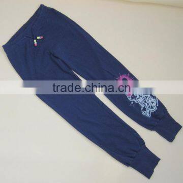 R&H Newest Children Cotton sweat pants with printed on leg